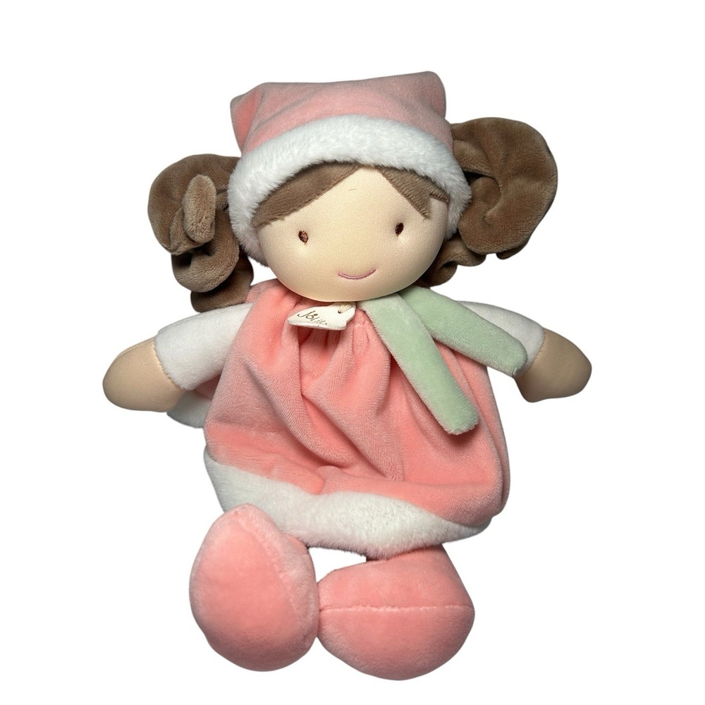 JoLiJou Paris Pink Dress Pretty Elf Pretty Pink Doll 12"  Curly Brunette      h3
